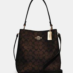 Coach Town Bucket Crossbody Shoulder Bag In Signature Canvas